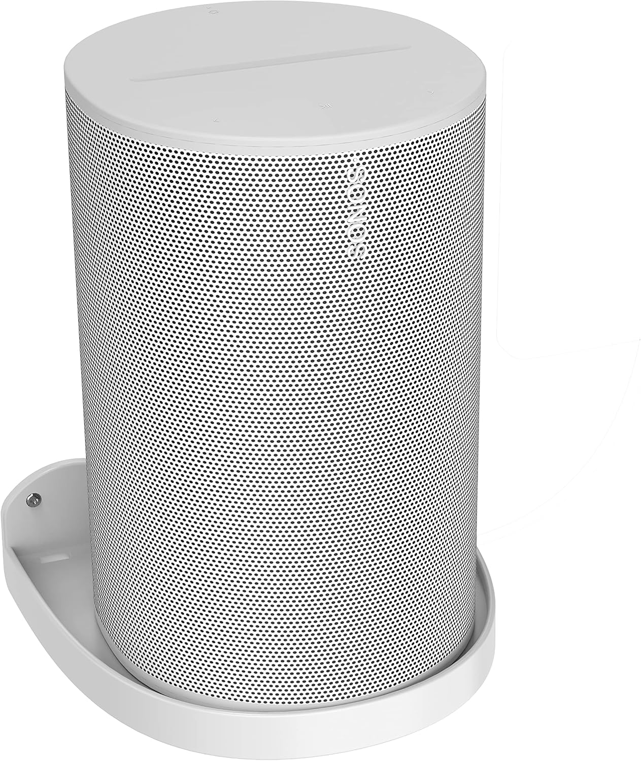 For Sonos Era 100 Holder Sonos Era 100 Wall Mount Stand Holder Accessories with Integrated Cable Management, Smart Home Speaker Accessory Rack (White, JT01) 2 Pieces image 3