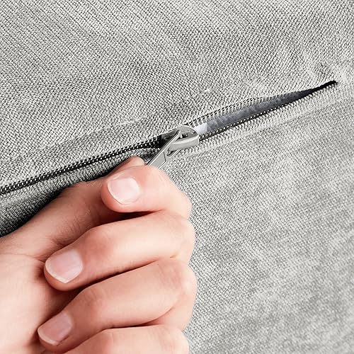 Miniatura 12 de Delta Children Silla de espuma XL Cozee, tamaño perfecto para niños de 18 meses a 12 años en adelante, color azul mezclilla Azul mezclilla,Gris