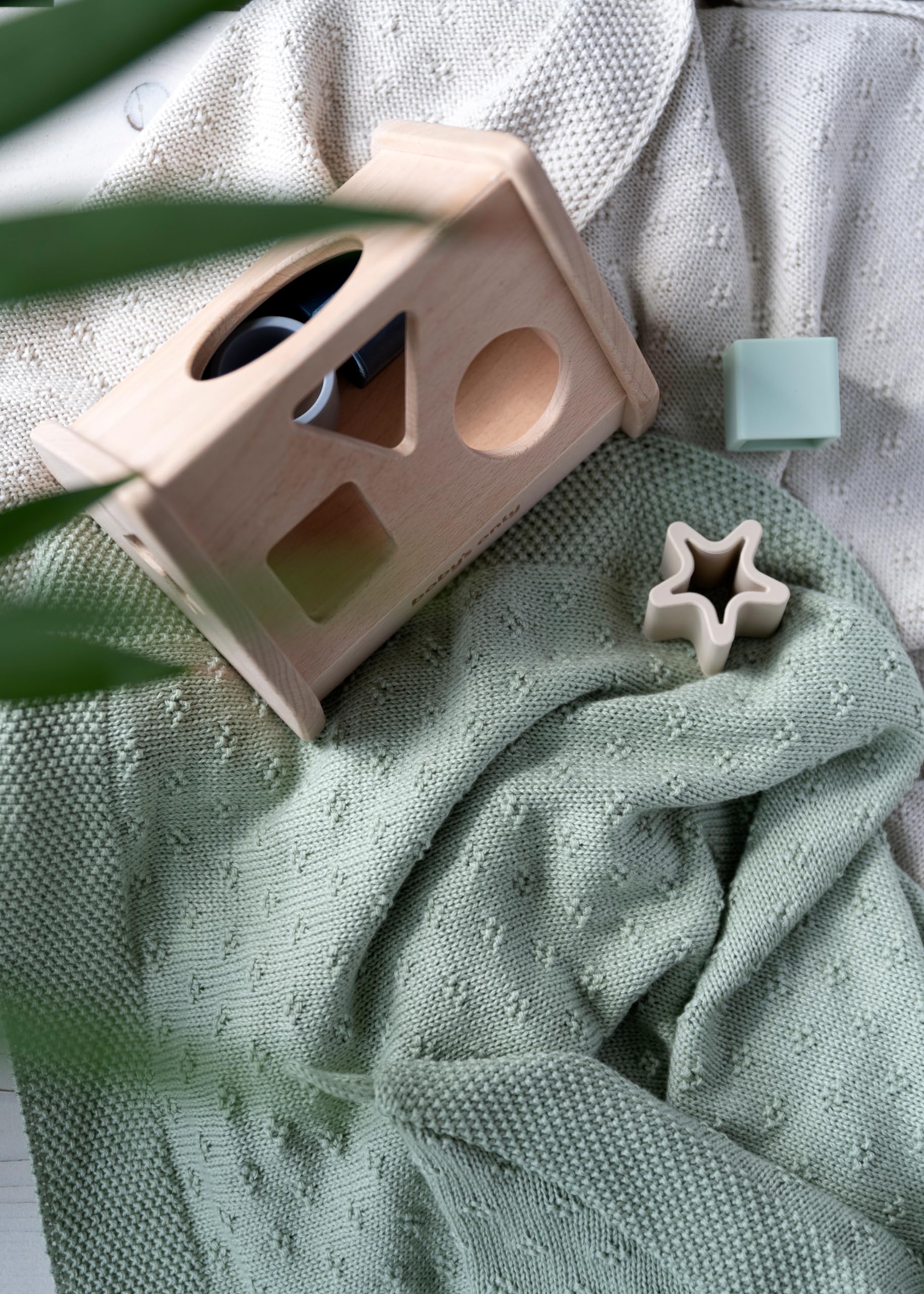Baby's Only - Manta de Cuna Mood - Laurel Green - 100x135 cm
