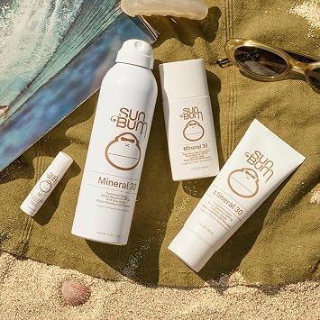 Sun Bum Mineral SPF 30 Face Sunscreen Lotion - Travel Size, 1.7 oz | Broad Spectrum, Fragrance Free Moisturizing Facial Sunscreen, Hawaii 104 Act Compliant (Without Octinoxate & Oxybenzone)