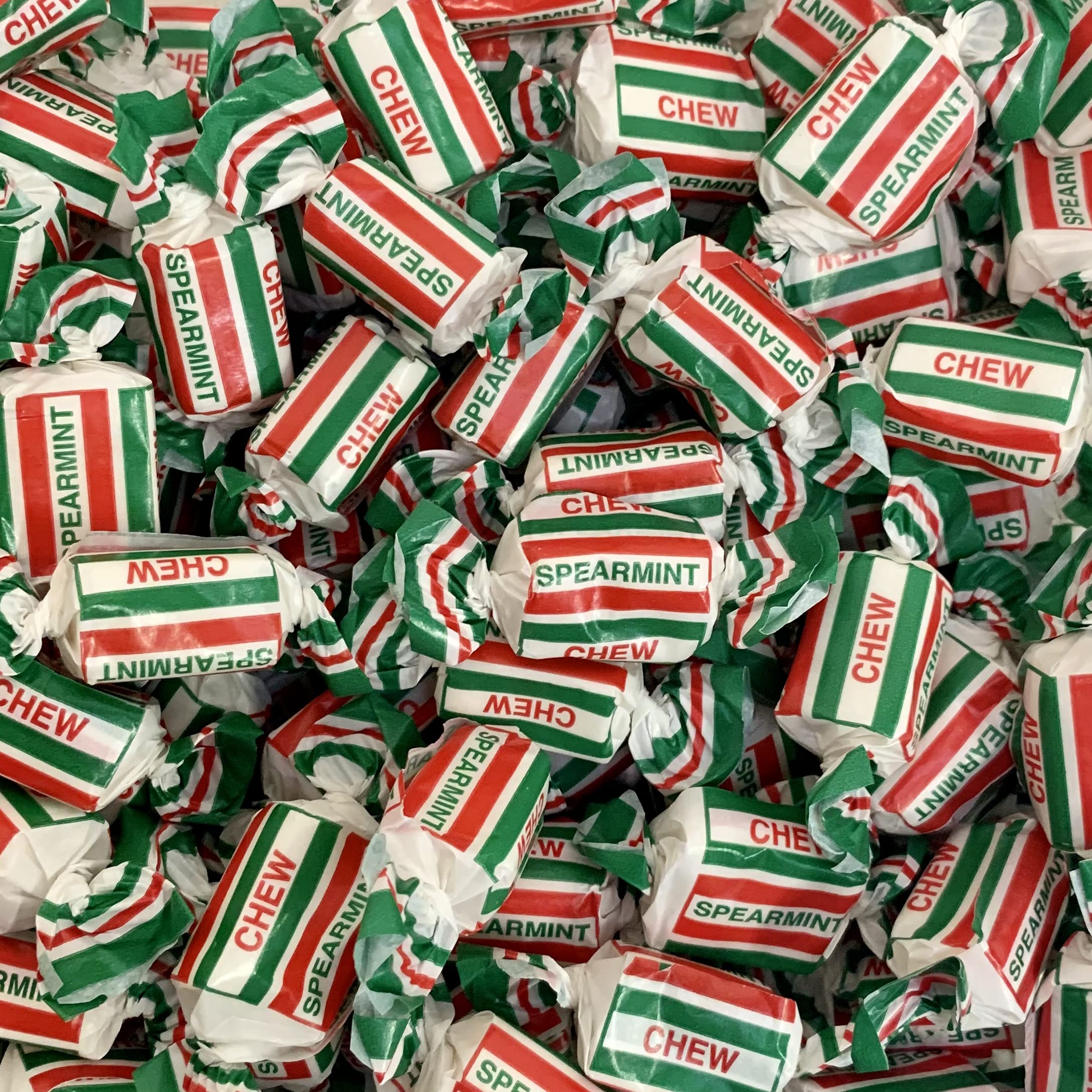 Spearmint Chews 500g Share Bag by The Gourmet Sweet Company