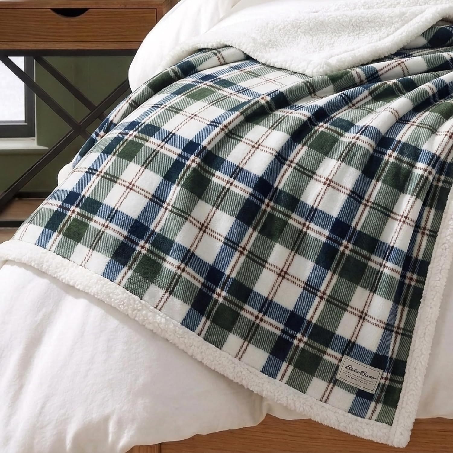 Eddie Bauer - Embossed Plush Throw Blanket for Couch or Bed, 50 x 60