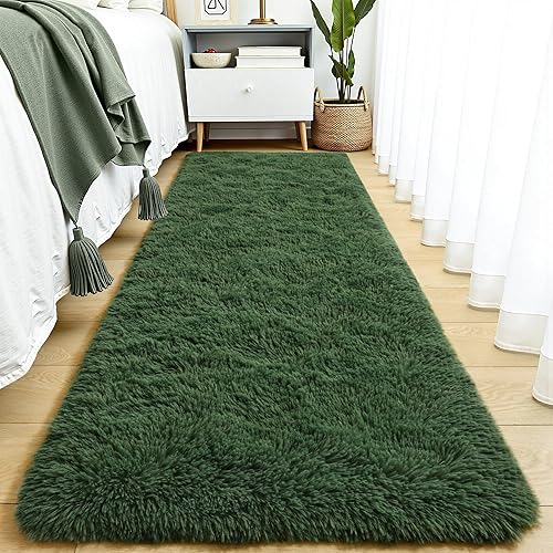 Miniatura 97 de Tepook - Alfombra súper suave y peluda para dormitorio, alfombras modernas peludas para niños para sala de estar, alfombra de felpa