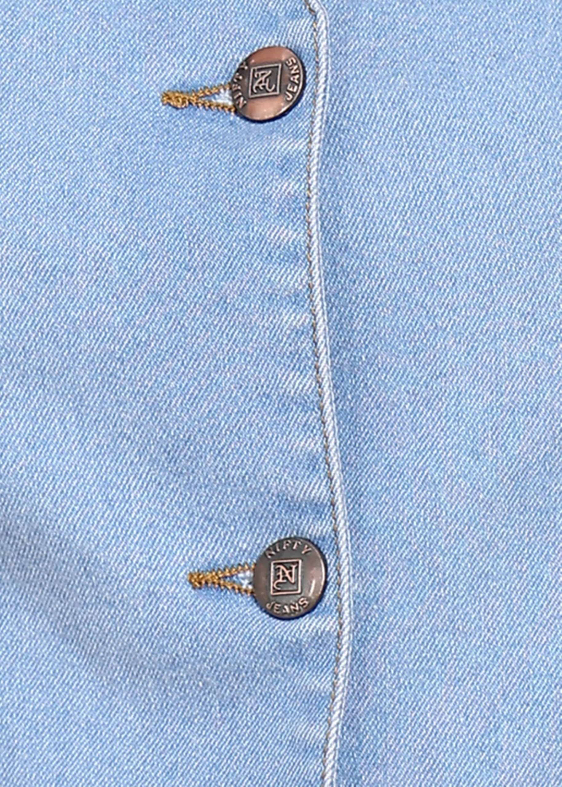 Nifty Women's Denim Waistcoat (1474_ICE_M_Sky_Blue_Medium) - Image 9 thumbnail