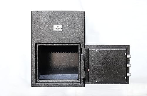 Miniatura 6 de Templeton Safes Caja fuerte de depósito de caída trasera con combinación de teclado electrónico y respaldo de llaves, 1.12 CBF