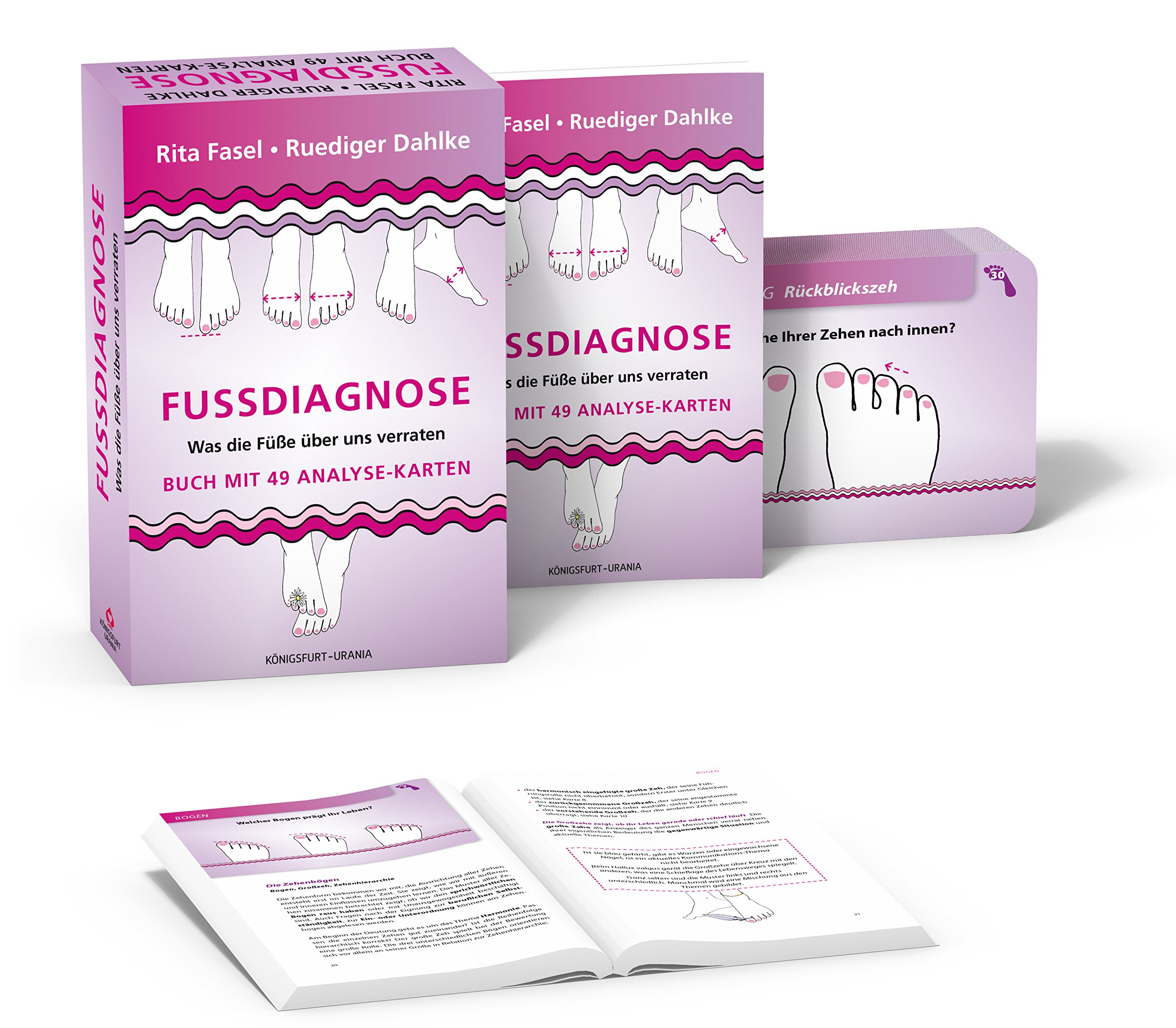 Fußdiagnose: Set mit Buch und Karten (Was die Füße über uns verraten, Fußanalyse)