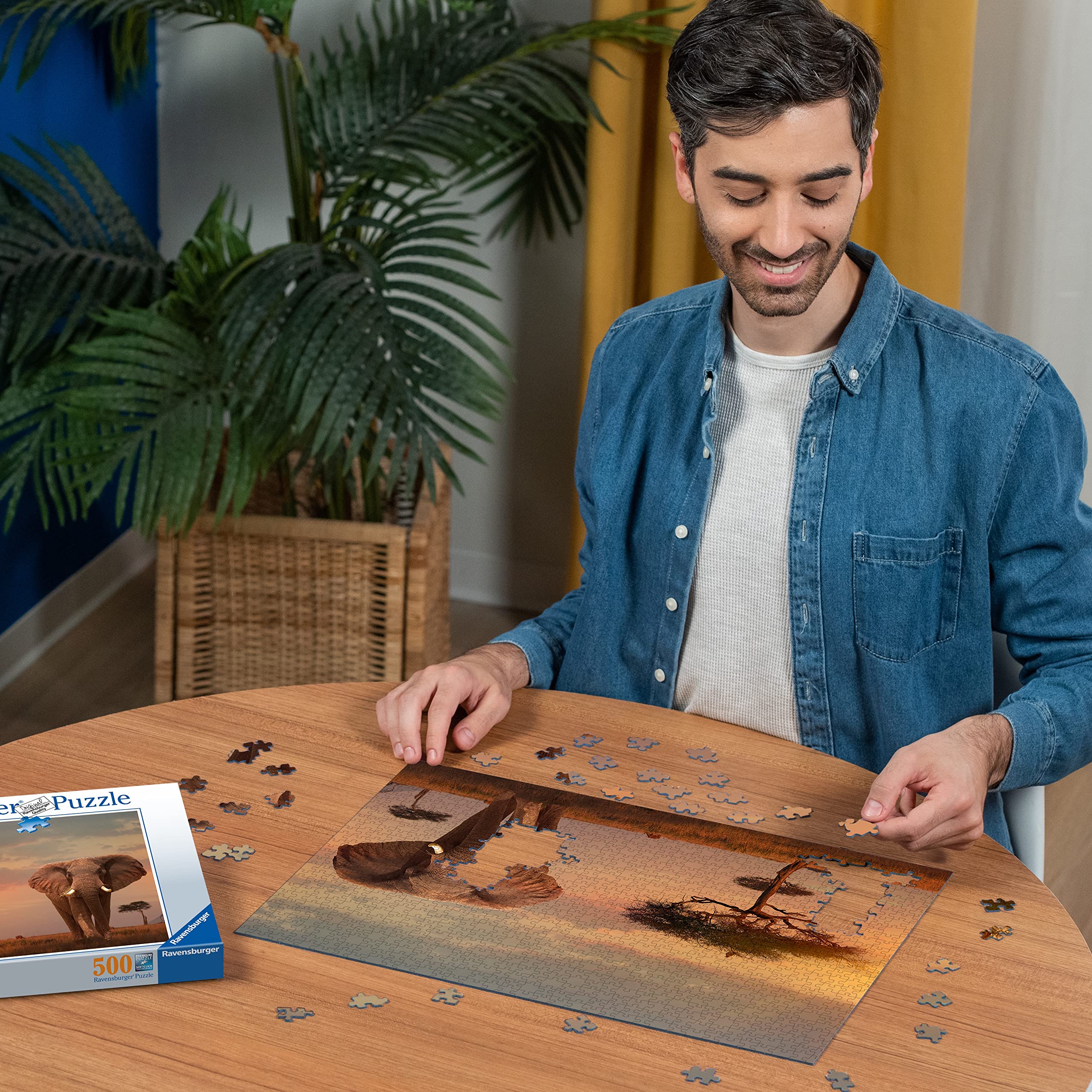 Hansepuzzle 81438 – Afrika Puzzle 500 Teile, Mit Aufbewahrungsbox & Beutel, 46 X 30 Cm