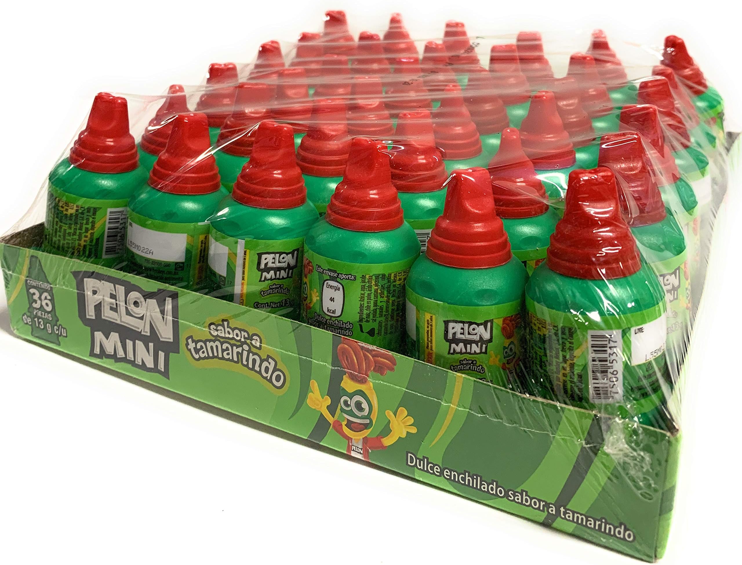 Tamarind Candy Flavor MINI Pelon Pelo Rico, Dulce De Tamarindo, 13 gr. (36 Pack)