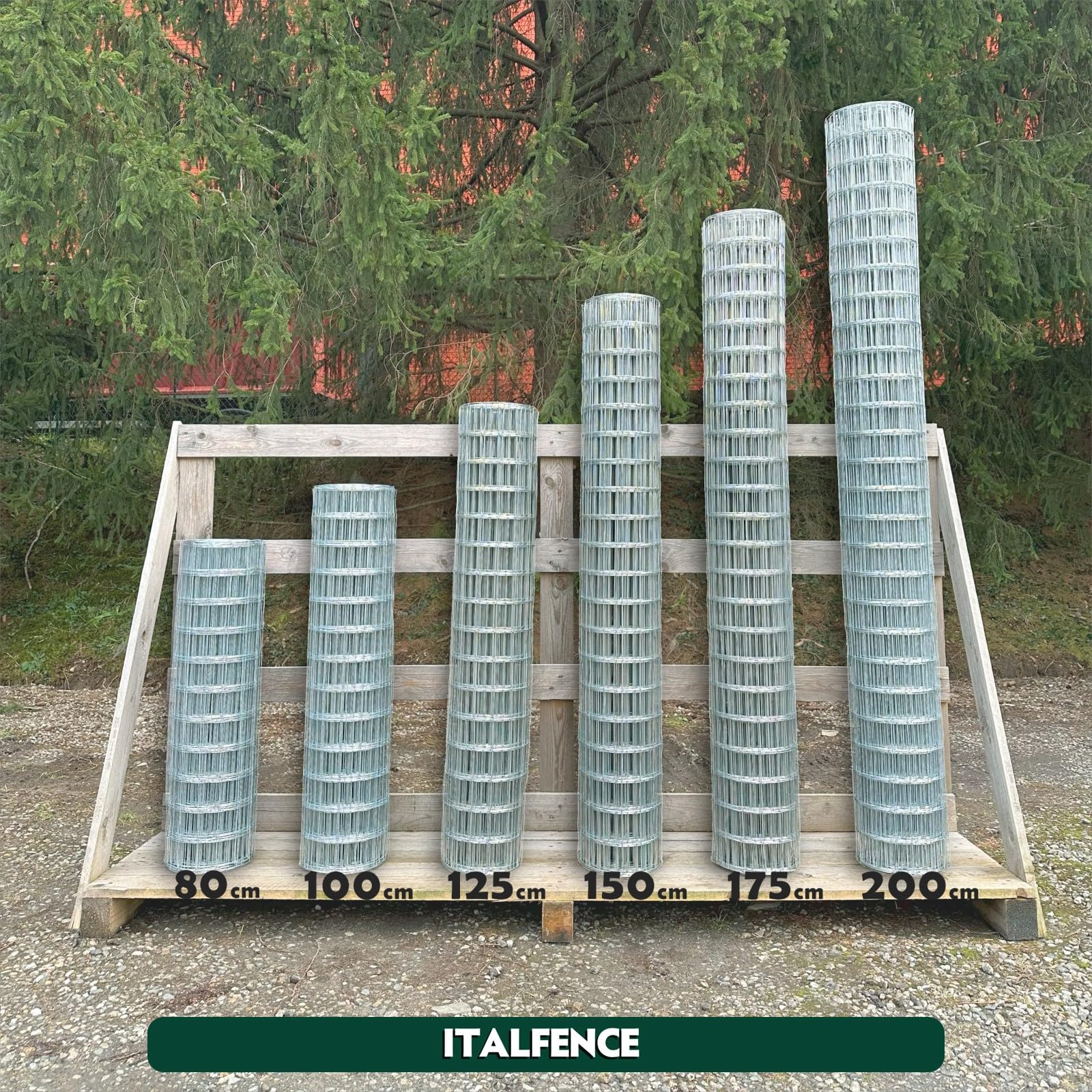 Malla para cercado Ø1,80mm, electrosoldada galvanizada, 25m [125cm]