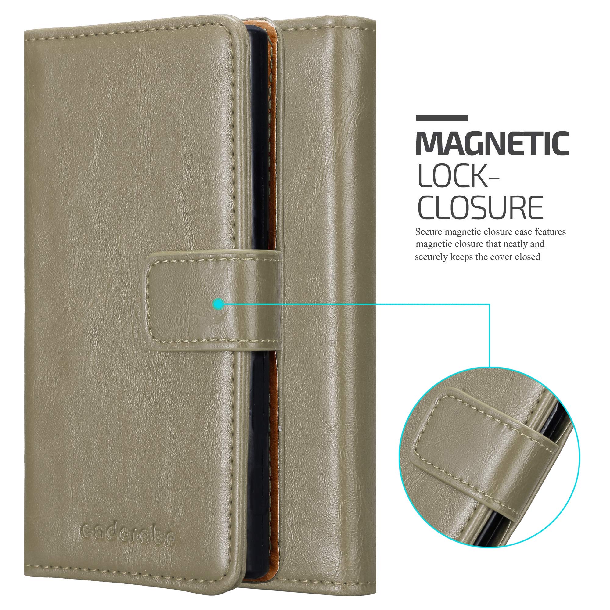 Cadorabo Custodia Libro Portafoglio Per HTC 10 (One M10) - Pelle Sintetica Nero E Marrone - Vani Per Carte E Banconote - Chiusura Magnetica E Supporto Stand