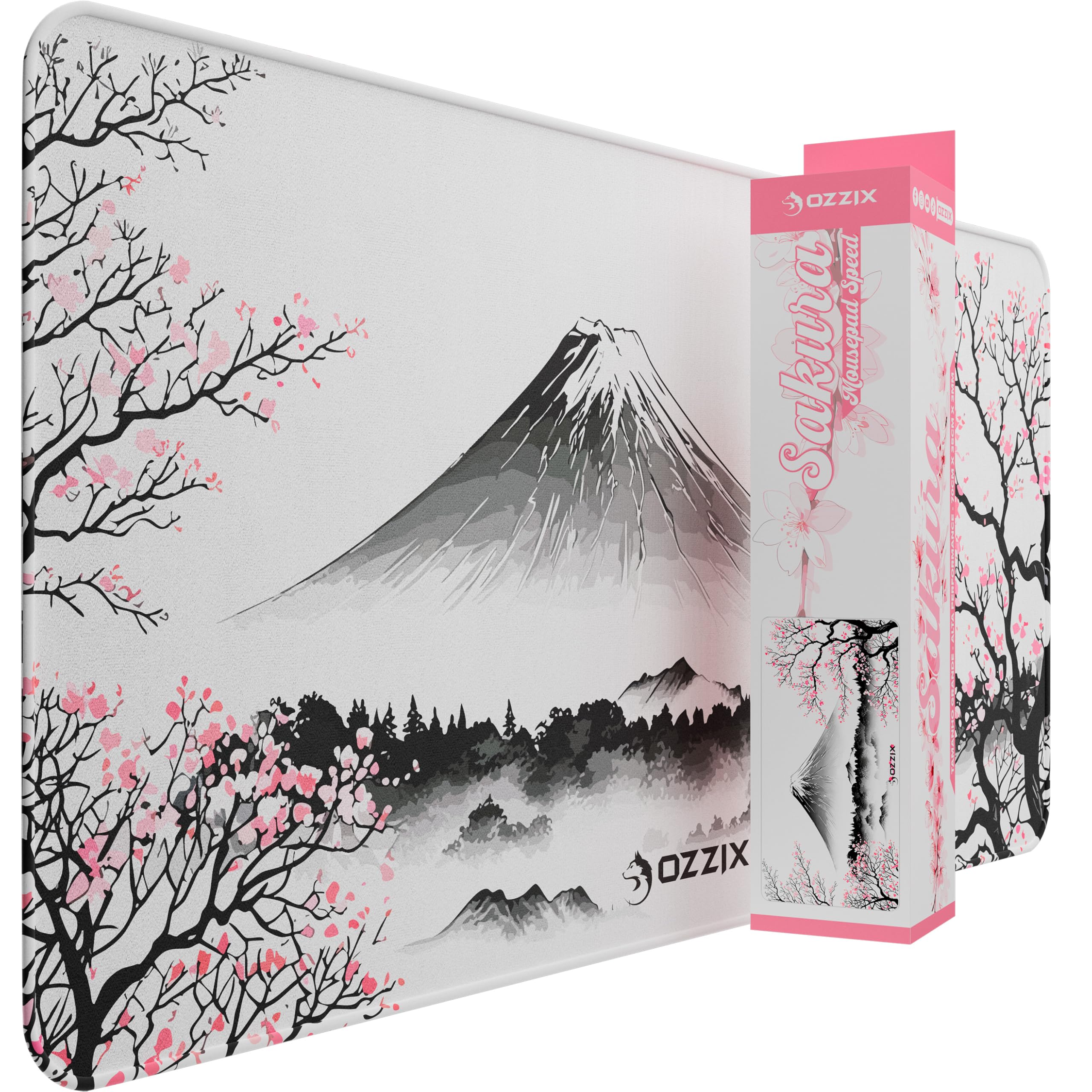 Mousepad Gamer Sakura 70x35 Speed Premium Cultura Japonesa Monte