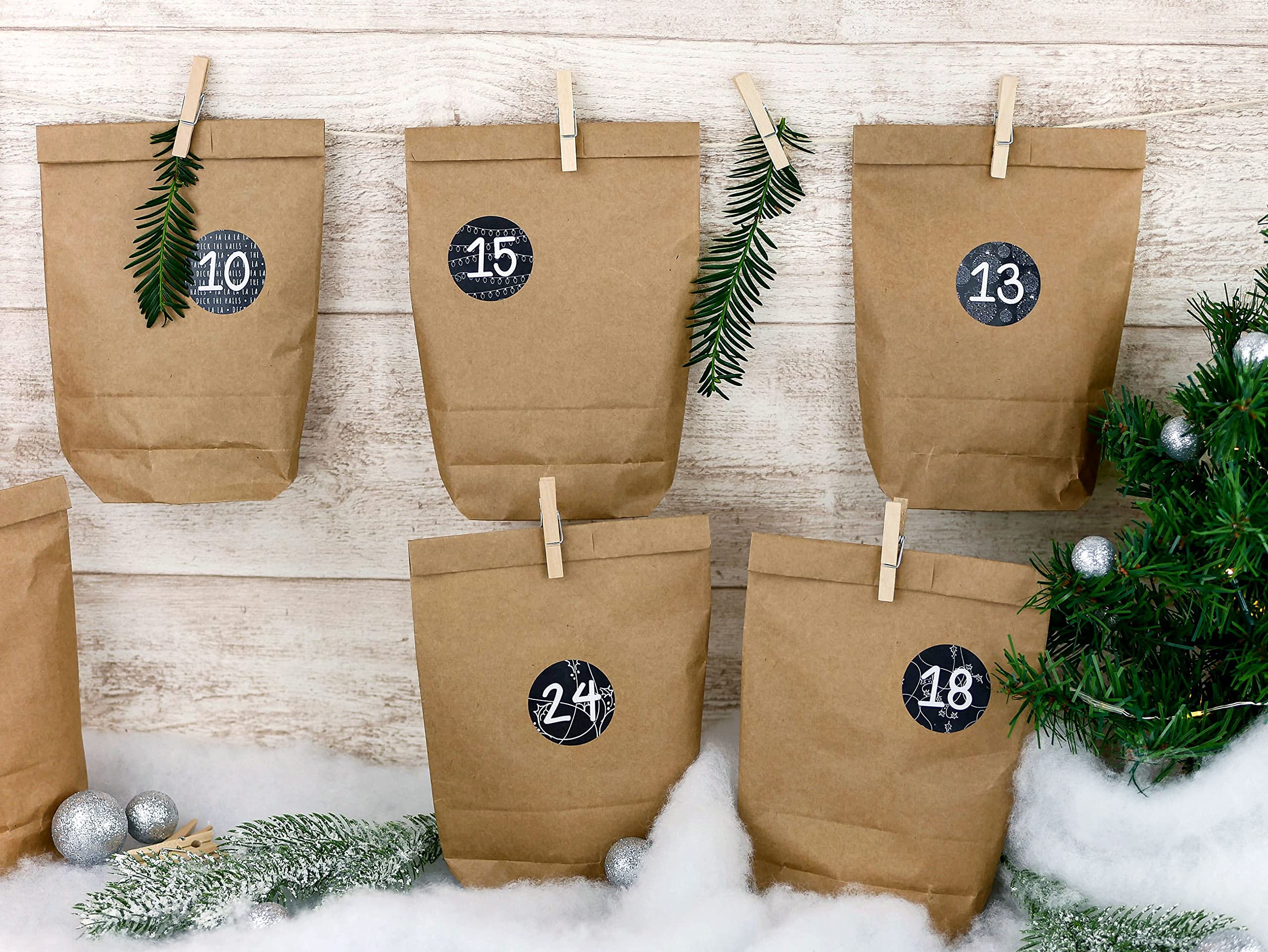 DeckTheHalls 12 PCS Christmas Cookie Boxes With Window, Holiday