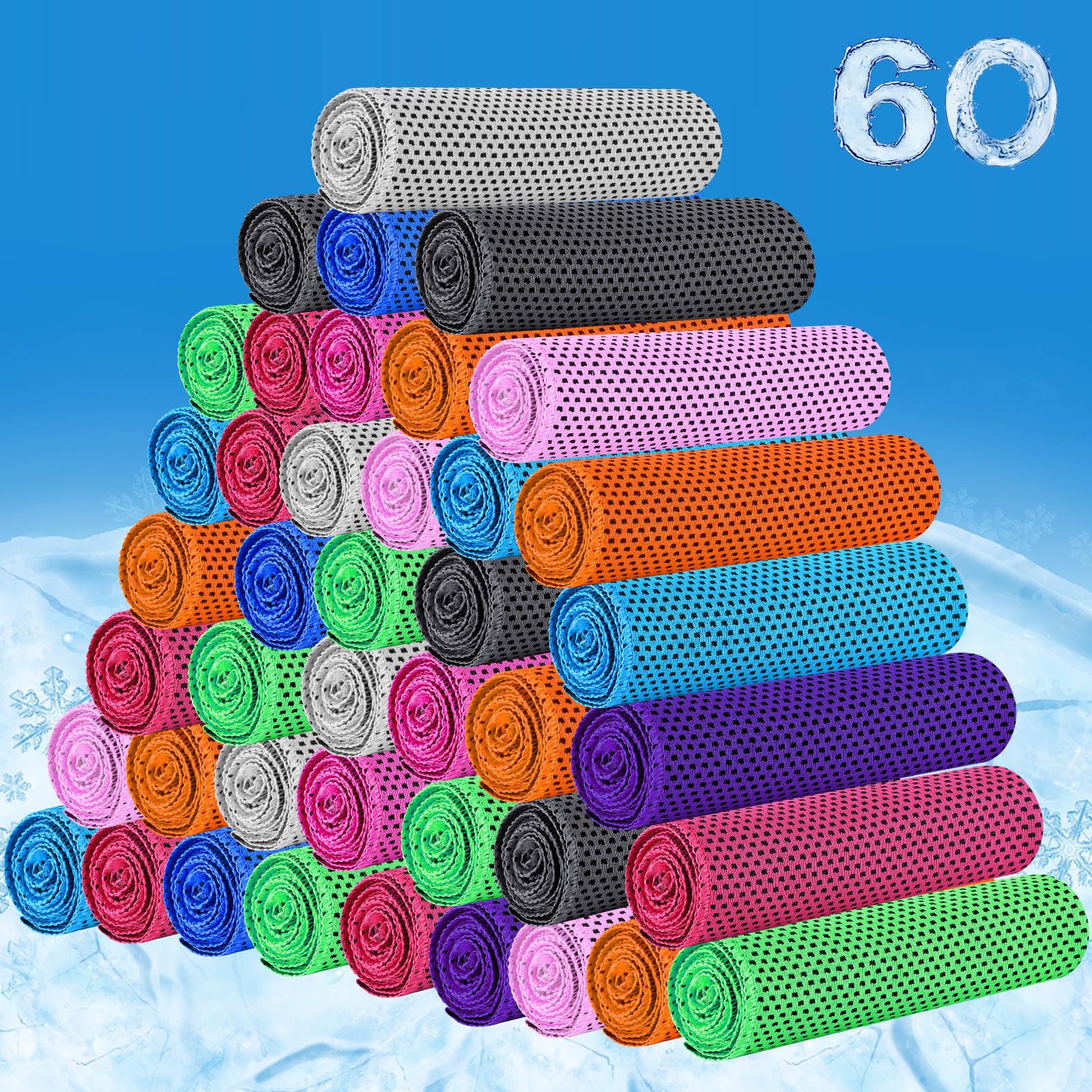 Shellwei 60 Pack Cooling Towels,40