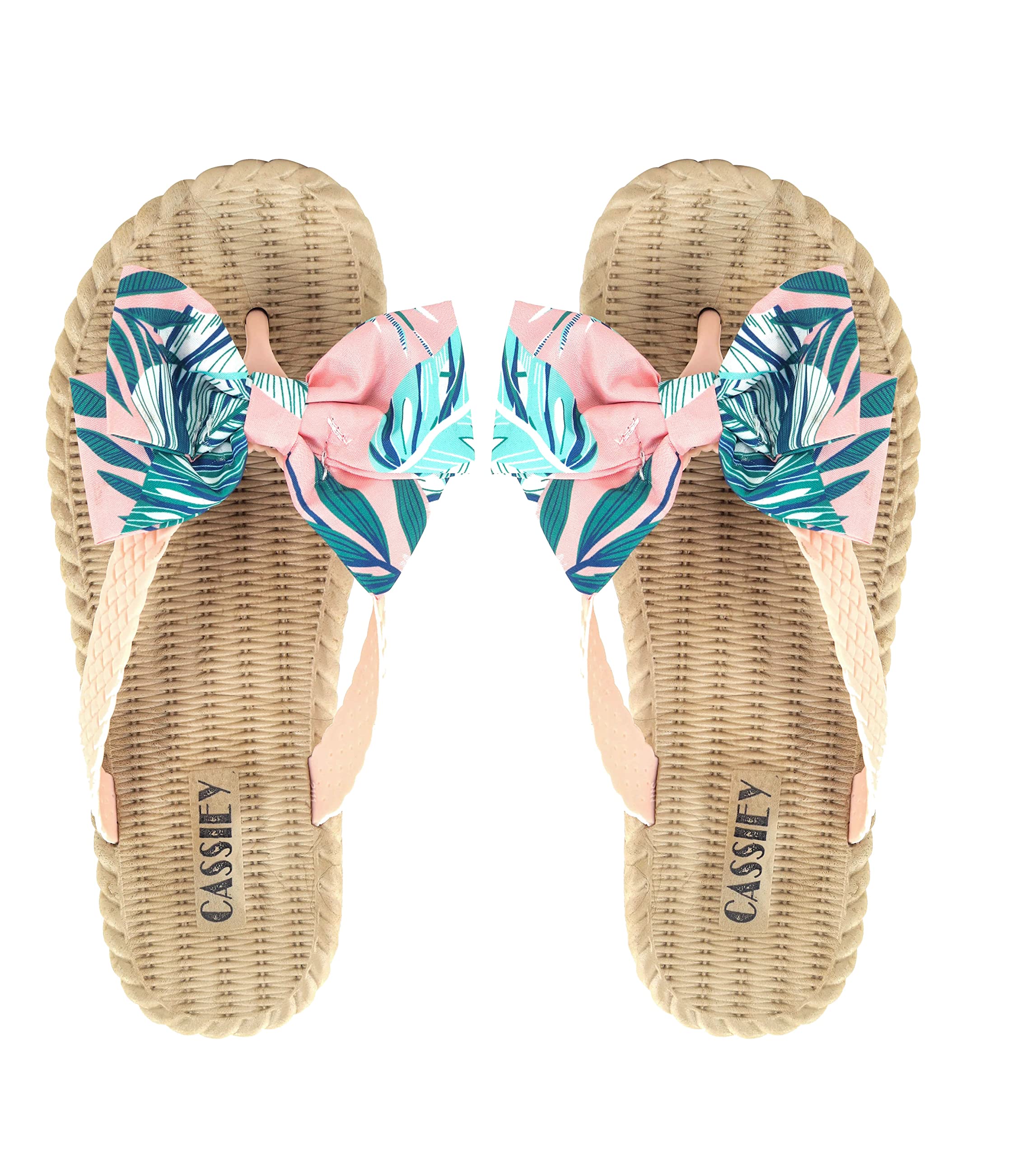 CASSIEY Fashionable Comfortable Stylish Design Slip-on Flat Sandal For Womens And Girls Pink- 5-6 UK (B0C3BCGX9K) Amazon Price History, Amazon Price Tracker