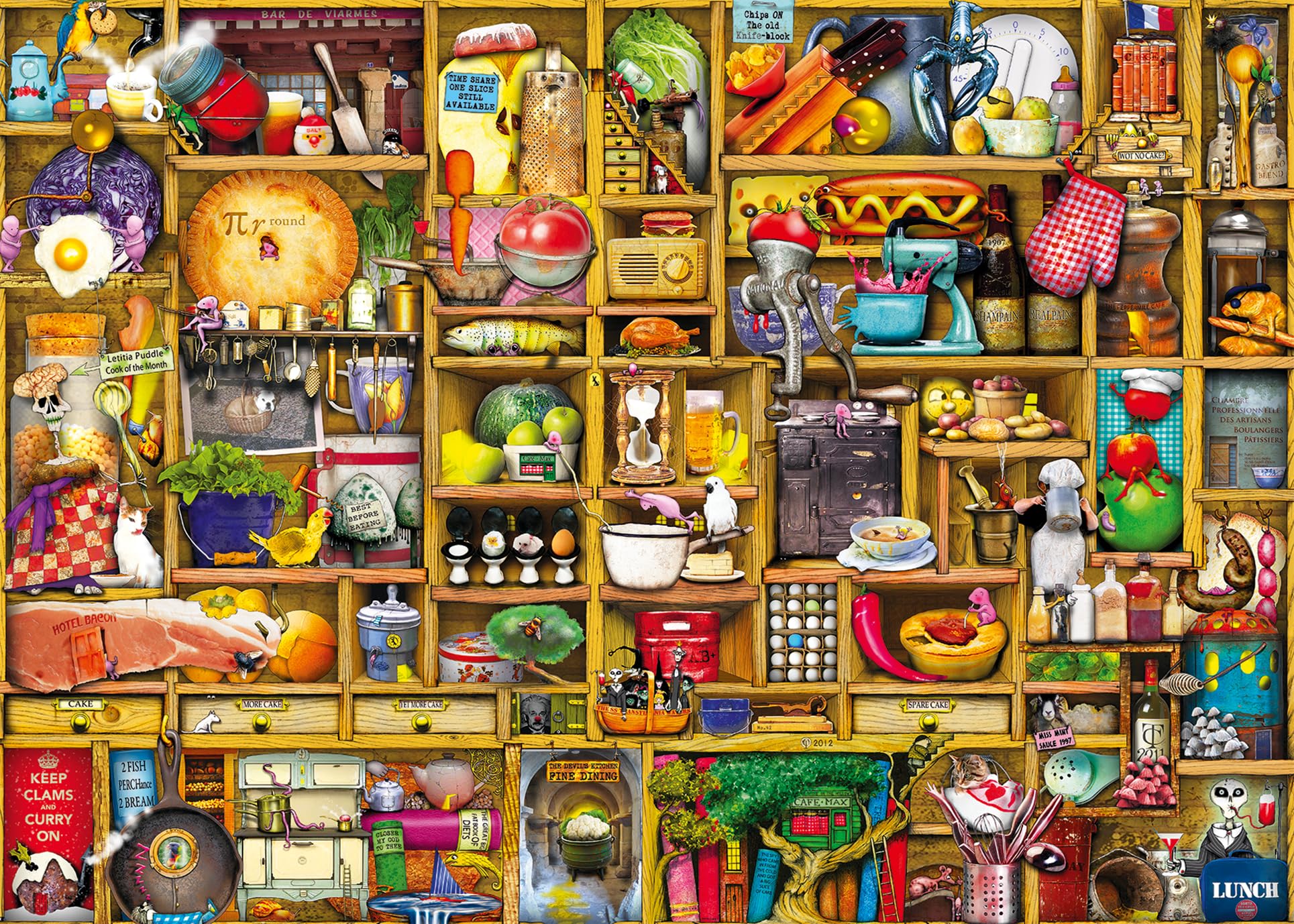 Ravensburger 12000652 - Kitchen Cupboard - 1000 pieces jigsaw puzzle - Puzzle for adults and kids age 14 years up