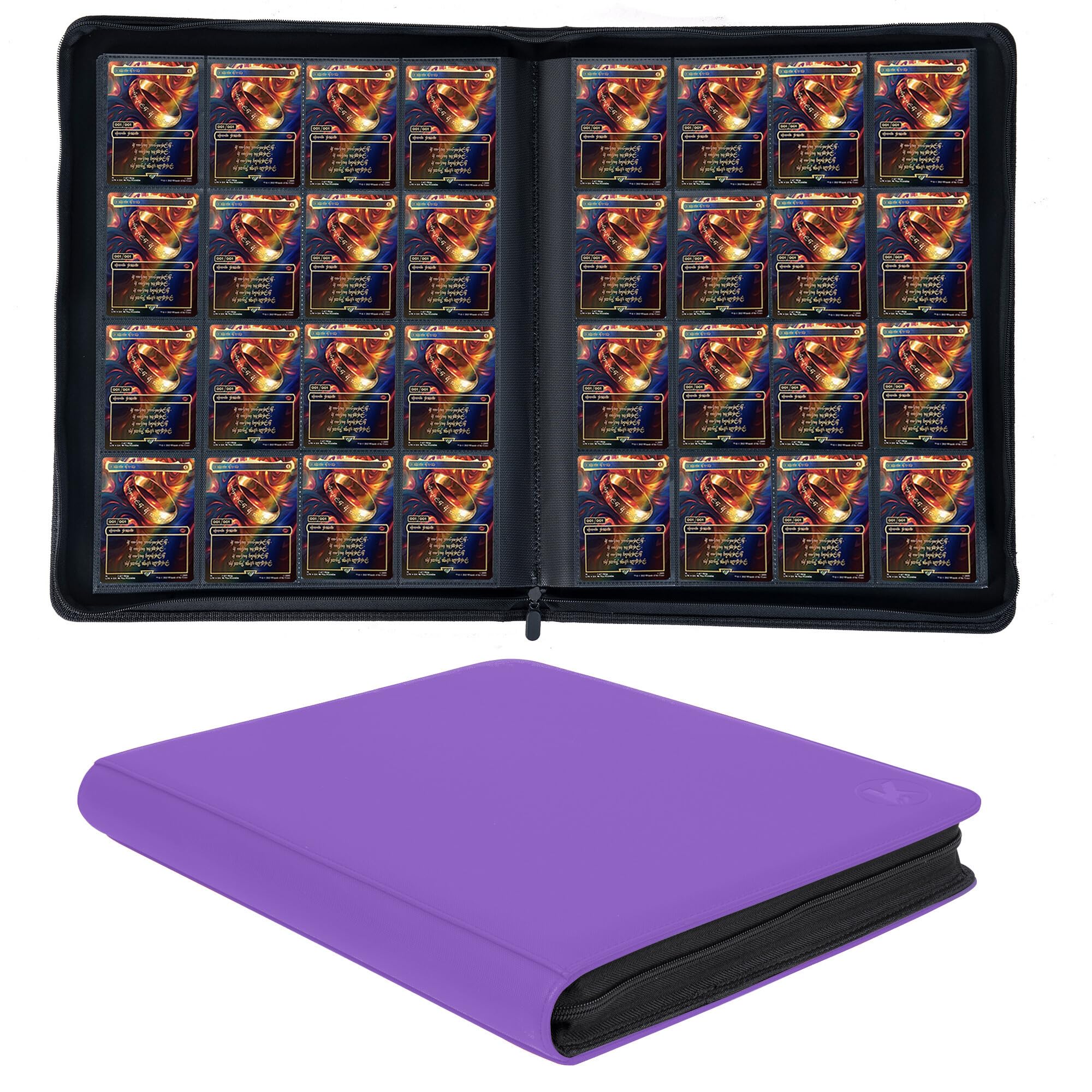 1000 Card Capacity 1000+ Pocket Trading Card Binder - 16-Pocket Ringless  Side-Loading Album For TCG Cards Mega Evolution Pokemon Cards