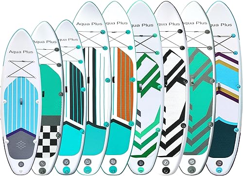 Miniatura 2 de SUP inflable de 6 pulgadas de grosor para todos los niveles de habilidad, tabla de remo de pie, remo, bomba, mochila de viaje ISUP, correa, correa