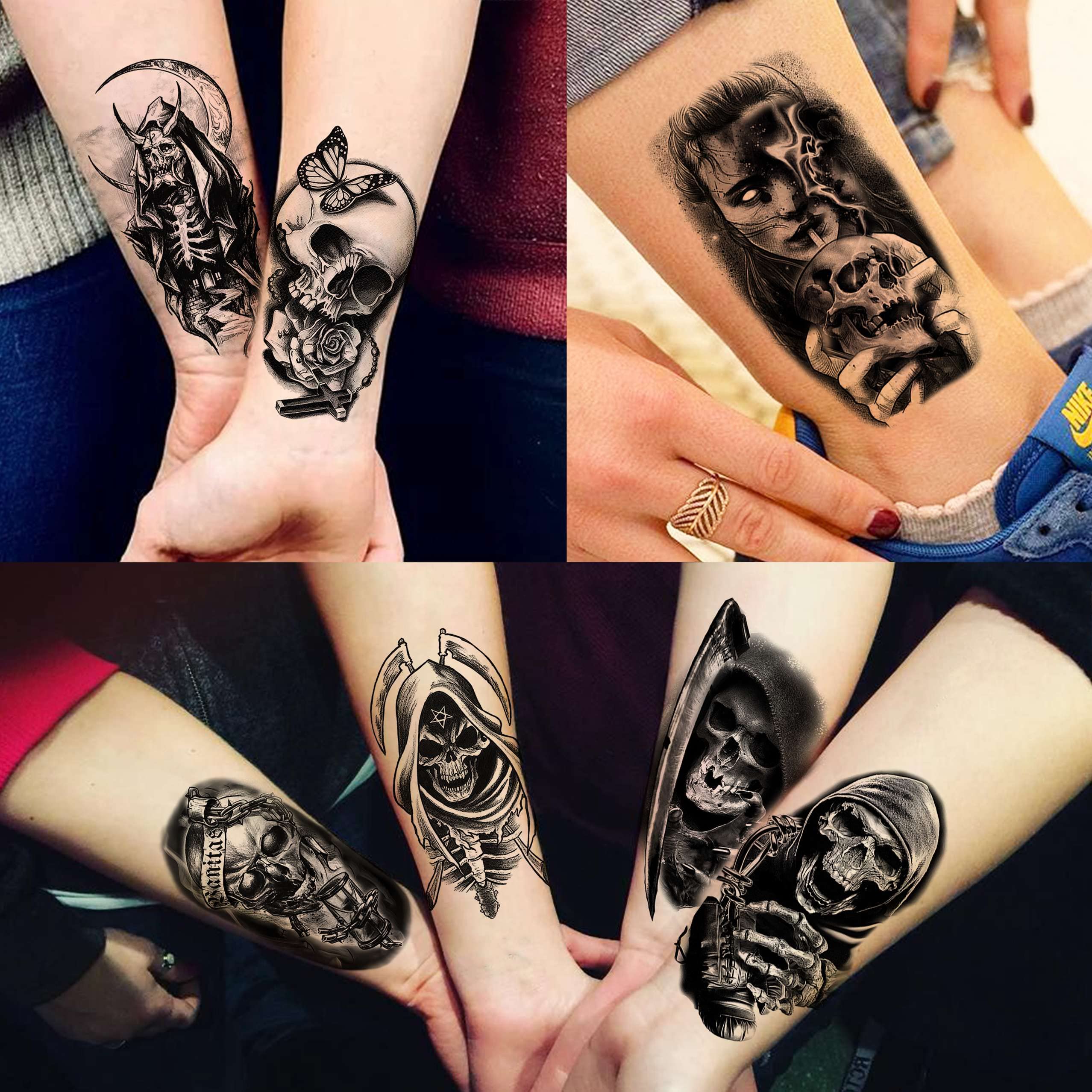 Amazon.com : TASROI 236+ PCS 45 Sheets Halloween Temporary Tattoos