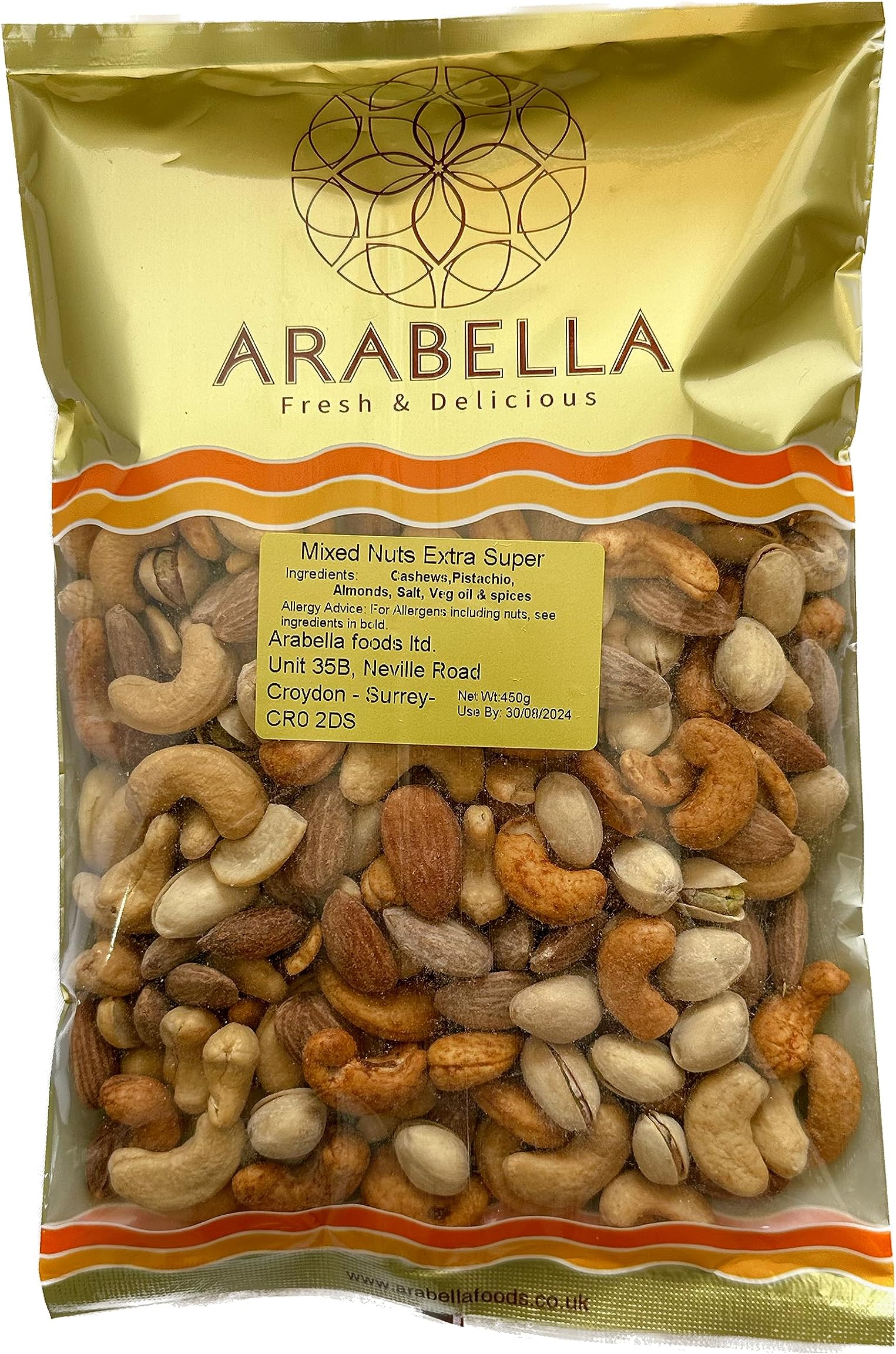 Mixed Nuts Extra- 450g Freshly Roasted - Luxury Mix No Additives or Preservatives