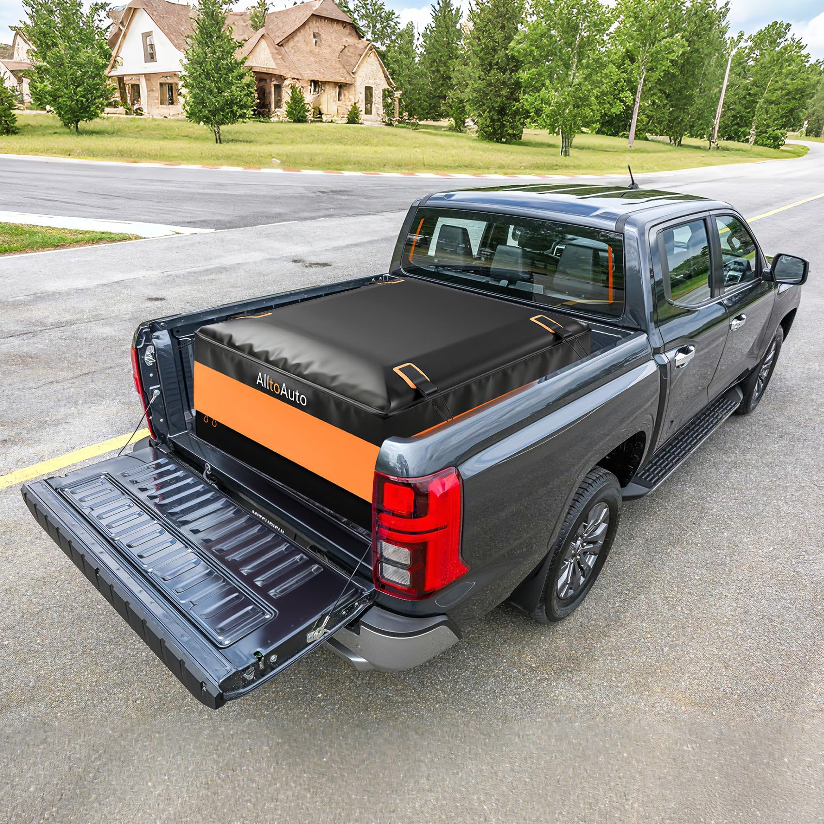 LKW-Bett-Cargo-Tasche, XL, 100% wasserdicht, 600 D, strapazierfähig, passend für Jede LKW-Größe (147 x 122 x 55 cm), 100 Kubikmeter, einfach und bequem für die Installation