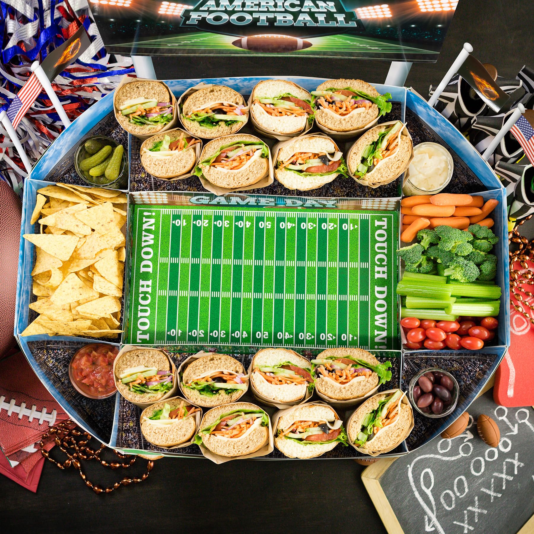 Snack Stadium da Football Americano, Stadio della Merenda Super Bowl Decorazione per la festa del Football Bowl o come regalo, regalo del Super Bowl per i fan del Football Americano