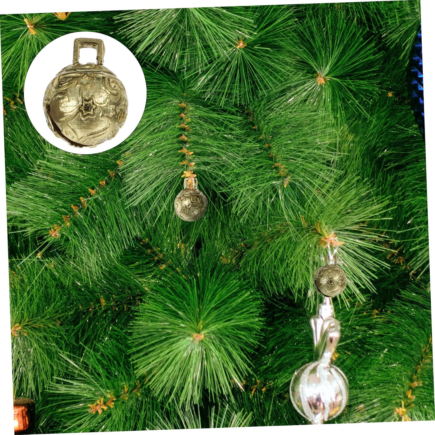 18pcs DIY Decorative Brass Jingle Bells Bells for Christmas Crafting Pet Projects and Holiday Decor and Ornaments