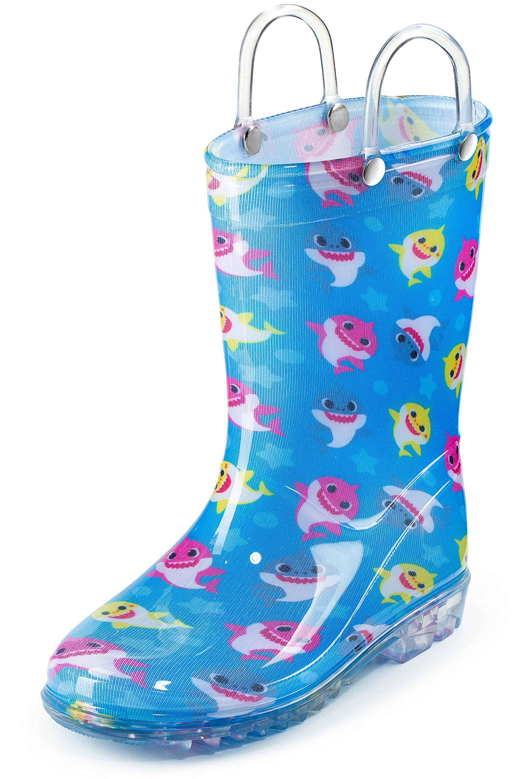 Buy Baby Shark Waterproof Rubber Rain Boots EasyOn Handles Online at
