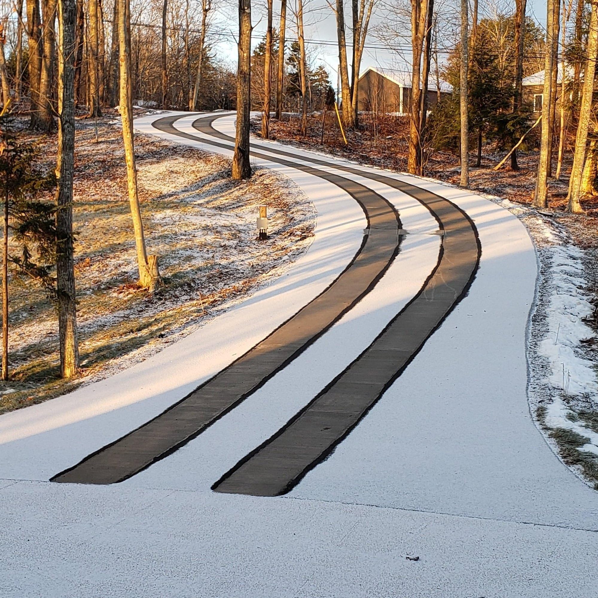 WarmlyYours Snow Melting Cable 377 ft – 125 sq.ft. Up to 38.5 W/sq.ft. 240V – Heated Snow and Ice Removal for Driveways, Walkways, Stairs – Installs Under Concrete, Asphalt, or Pavers