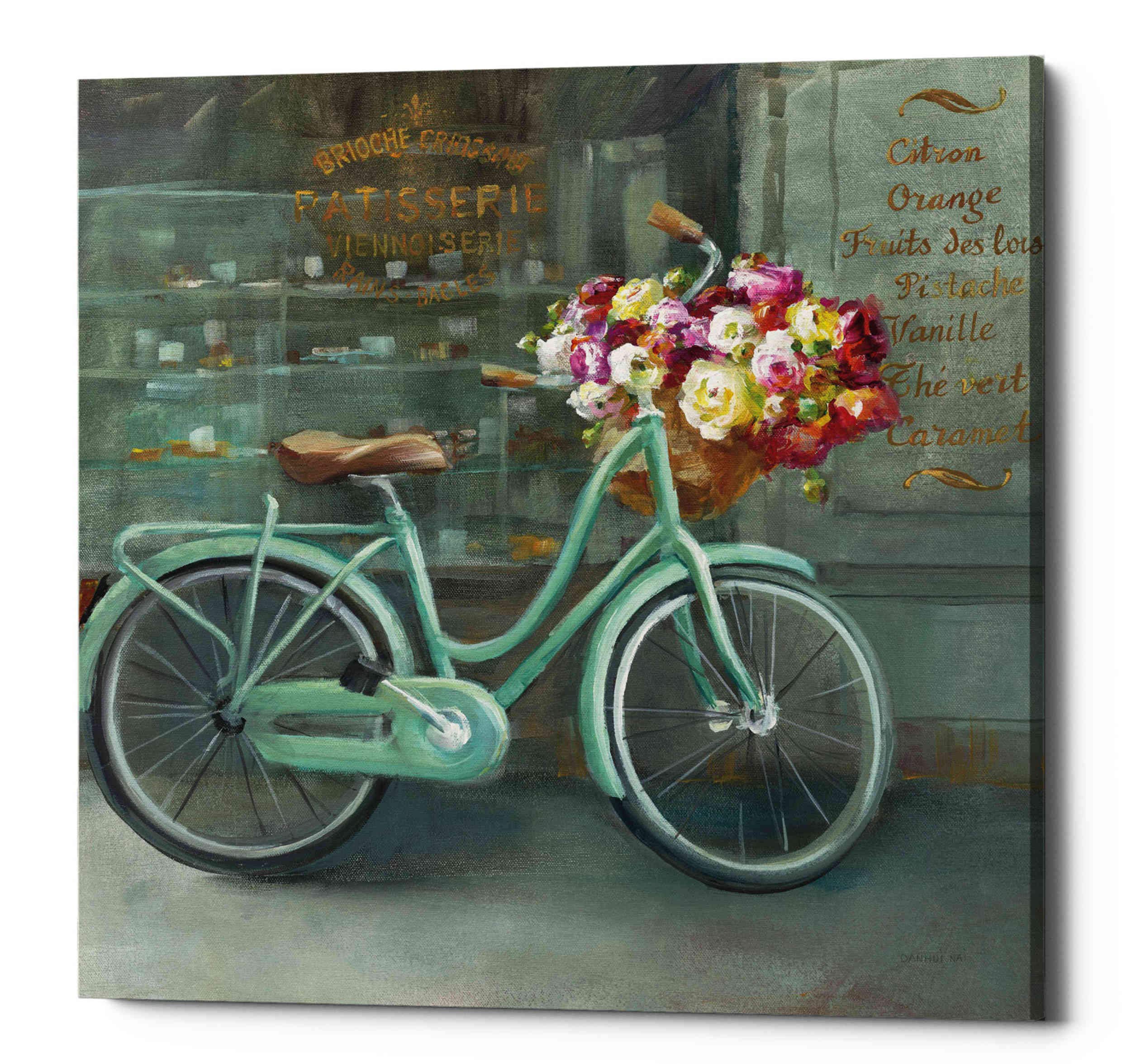 Epic Graffiti 'Joy of Paris I' by Danhui NAI Canvas Wall Art, 12" x 12", Green