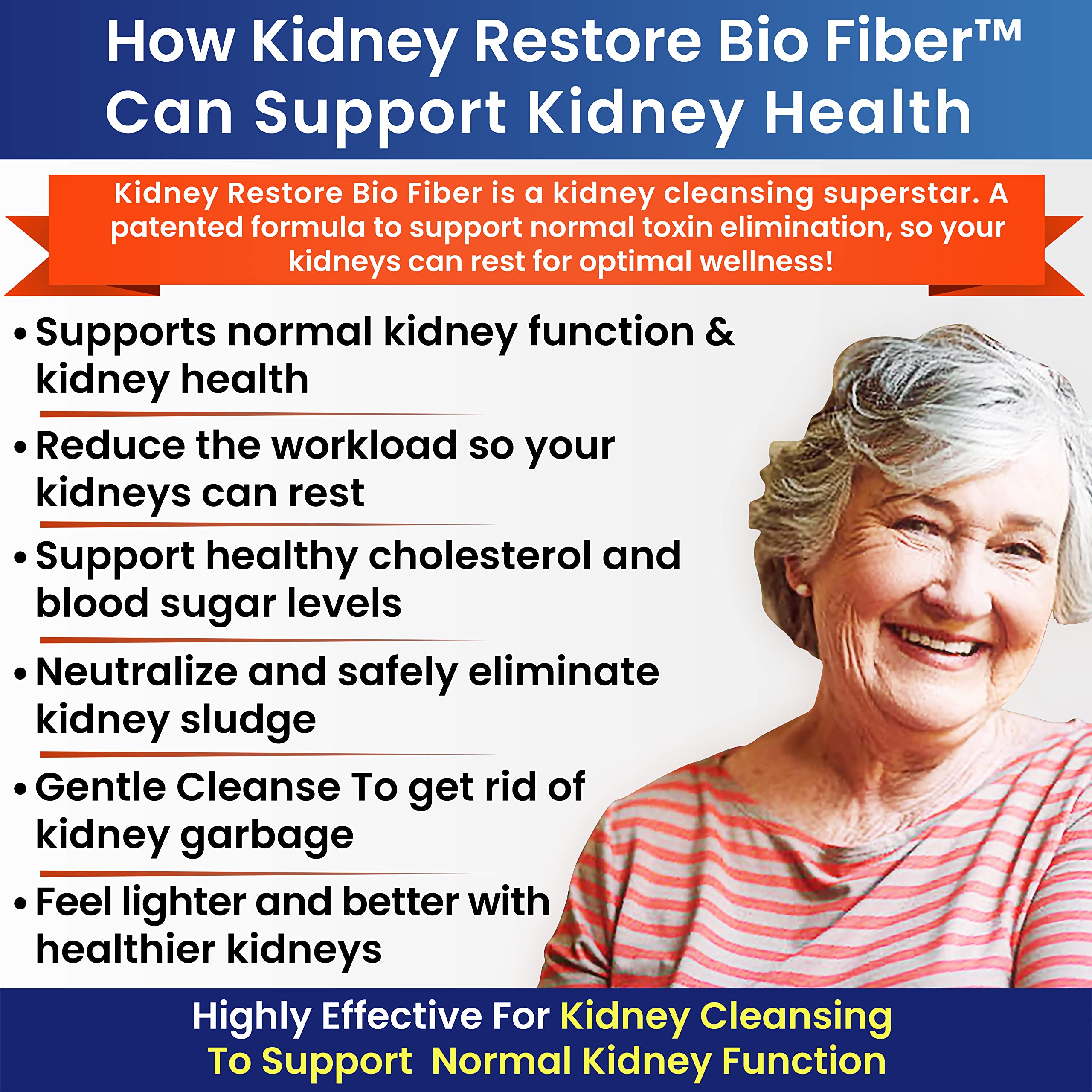 Kidney Restore Bio Fiber Restorative Kidney Support and Kidney Cleanse