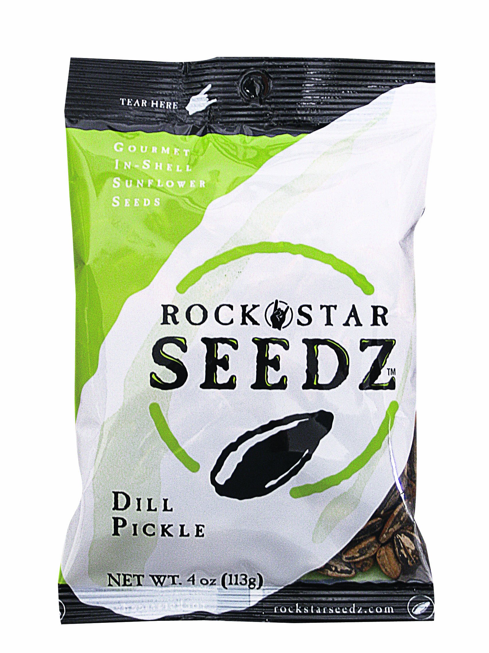 Rock Star Seedz Dill Flavor Sunflower Seeds 4 Ounce Bag (Dill Pickle, 4 ounce bag)
