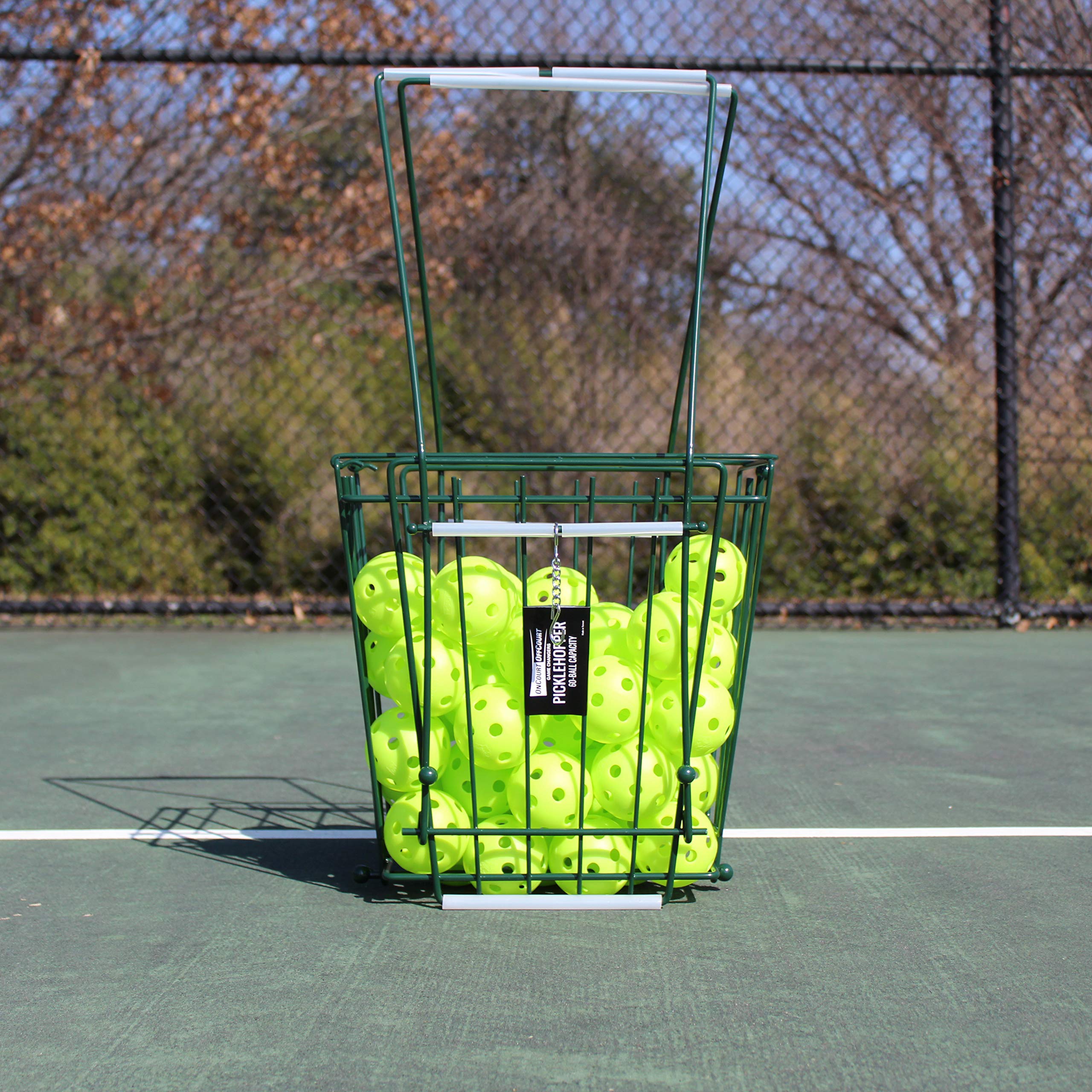 Picklehopper 60 Pickleball Basket Holds and Picks Up 60 Balls EZ