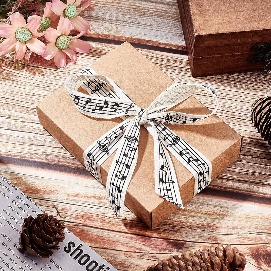 Amazon.co.jp: NBEADS 11ヤード 音符リボン 5/8インチ 音符