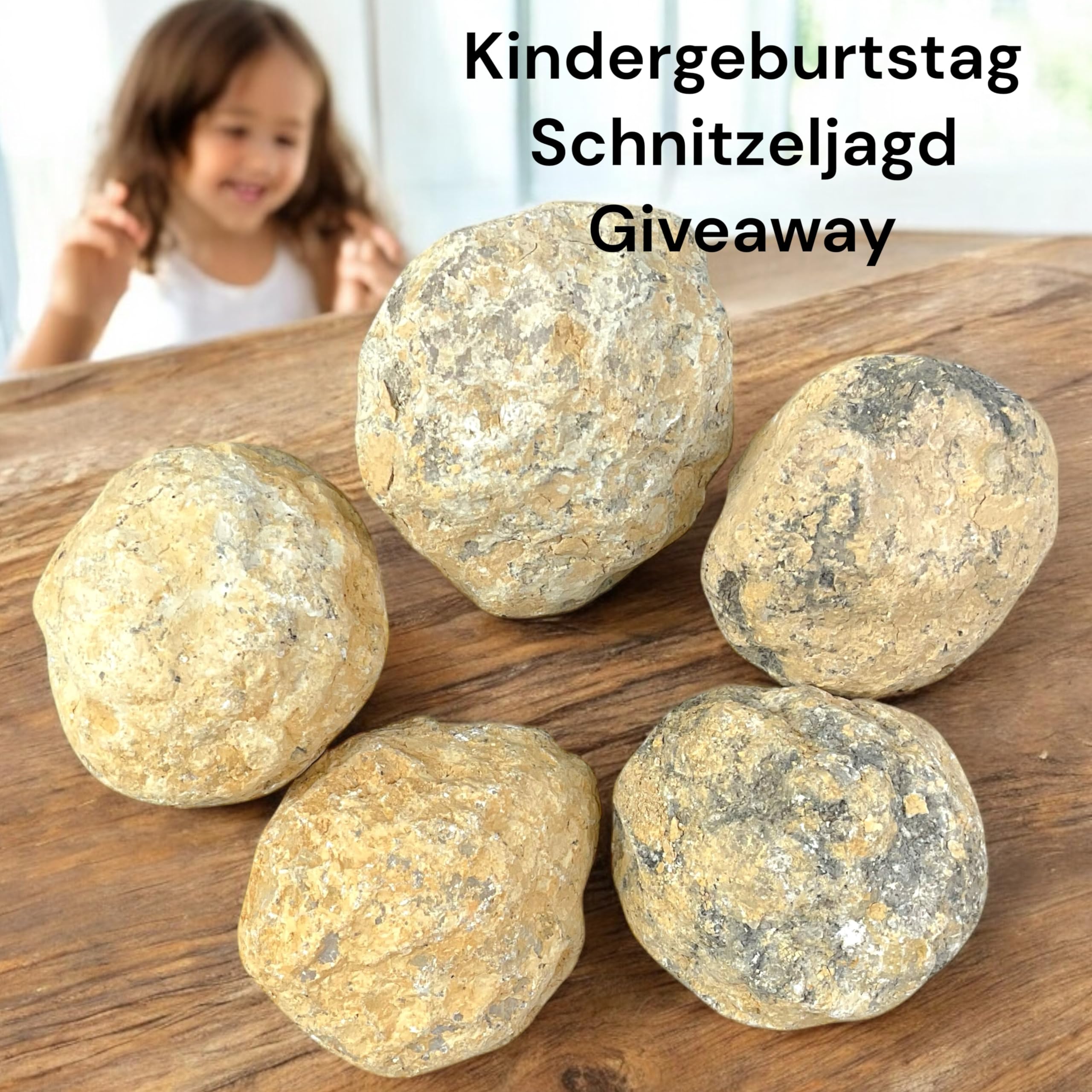 Zestaw geodów w rozmiarze piłki tenisowej I 5 dużych geodów I każda 6-7 cm i łącznie 900-1000 gramów do samodzielnego rozbicia - z instrukcją i objaśnieniem I Maroko