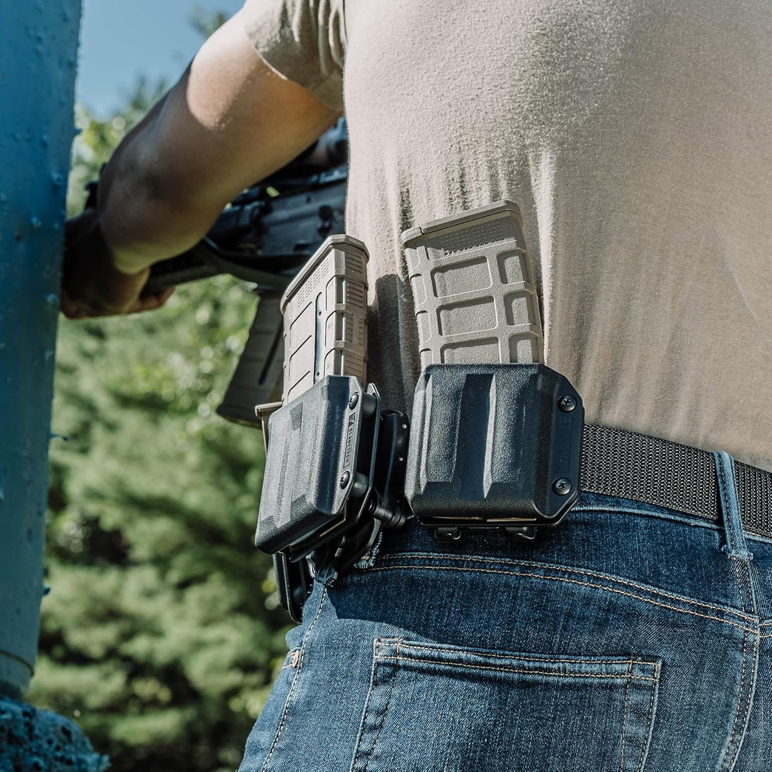 AR-15 / M4 / M16 Mag Pouch - 5.56mm Rifle Magazine Carrier with Tek-Lok Belt Attachment Clip by Blade-Tech - Image 7