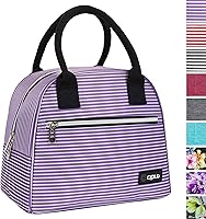 Vista 11 de OPUX Lonchera Premium para Mujeres, Bolsa de Almuerzo Aislada para Niñas, Niños, Adolescentes y Adultos, Linda Lonchera Suave y Refrigerada