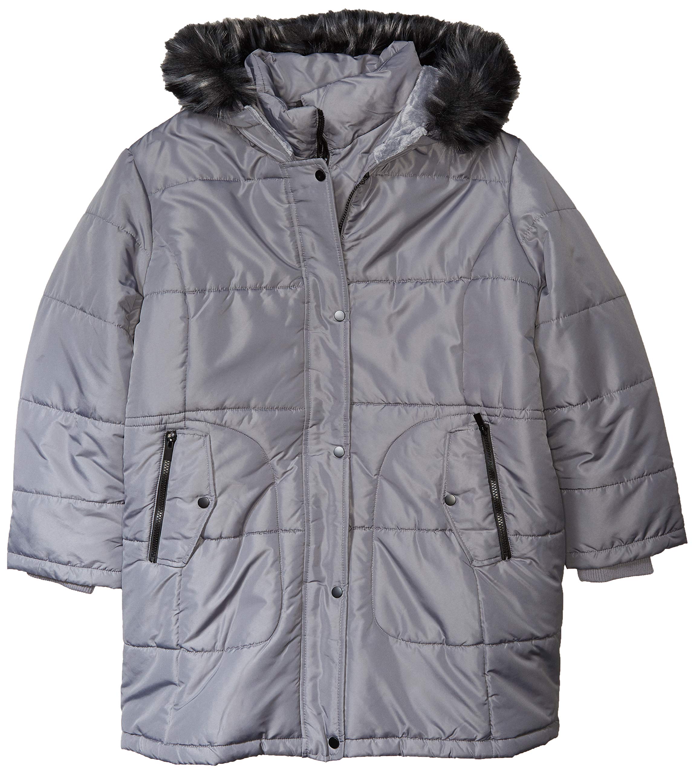 thigh length puffer coat