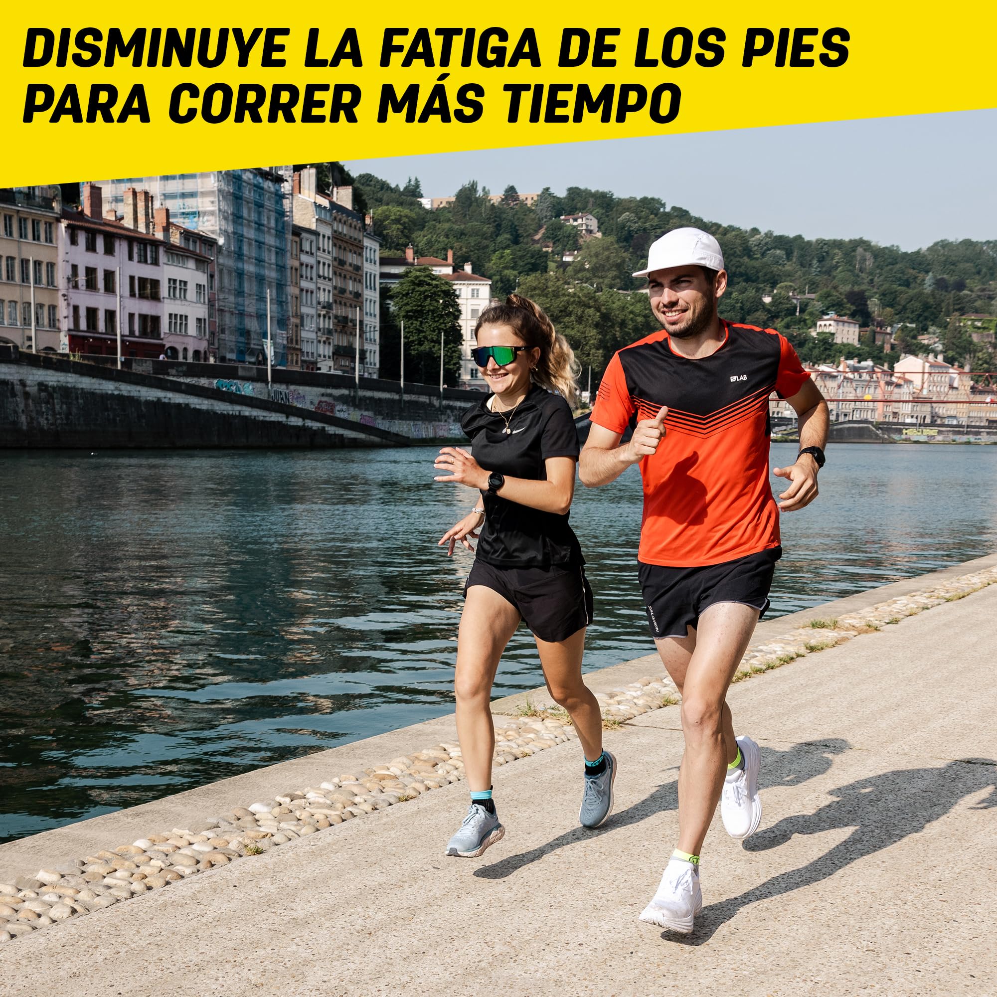 Sidas 3D Run Protect, Plantillas para running y trail, Propulsión y estabilidad, Amortiguación y comodidad duradera, Plantillas para calzado de hombre y mujer.