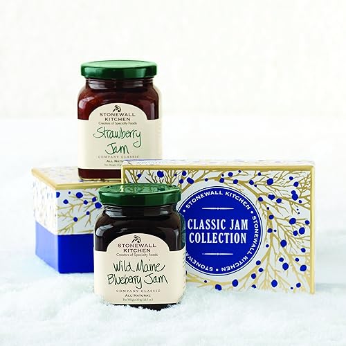 Miniatura 6 de Stonewall Kitchen Mermelada navideña de liberación limitada, fabricada en Estados Unidos, viene en un hermoso frasco de vidrio, 12.5 onzas cada uno