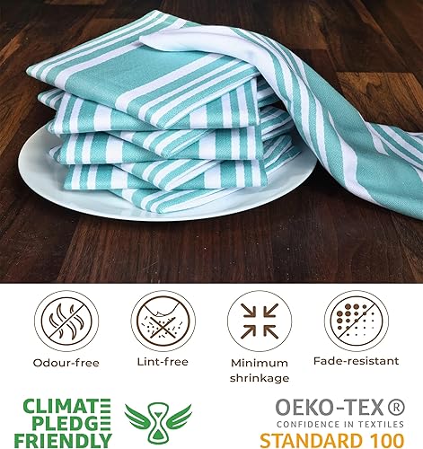Miniatura 3 de Urban Villa Cotton Dish Cloth Set of 8, Highly Absorbent Super Soft Quick Drying 12x12 Inch Dish Cloths for Kitchen Cleaning & Drying Dishes Mitered