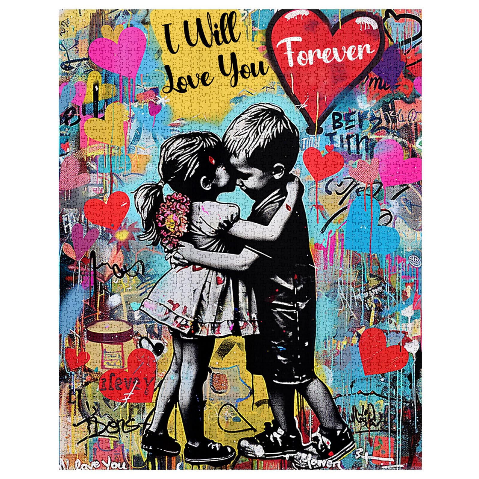 Tucocoo Puzzle 1000 Pezzi Banksy - Graffiti Street Art Per Adulti E Ragazzi - 70x50 Cm - 3