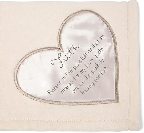 Faith - Manta de felpa real súper suave de 50 x 60 pulgadas