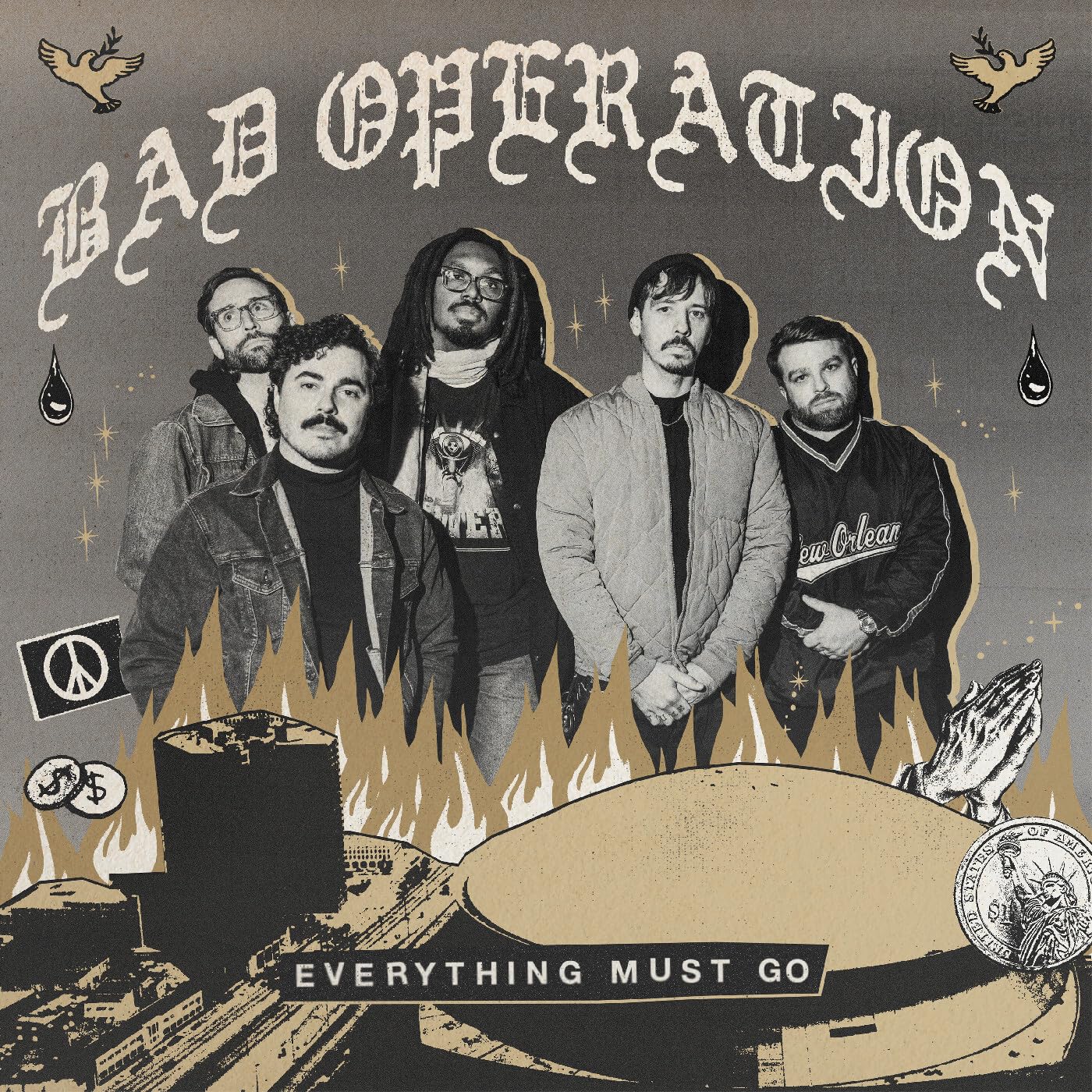 BAD OPERATION - Everything Must Go - LIMITED GOLD MARBLED VINYL LP