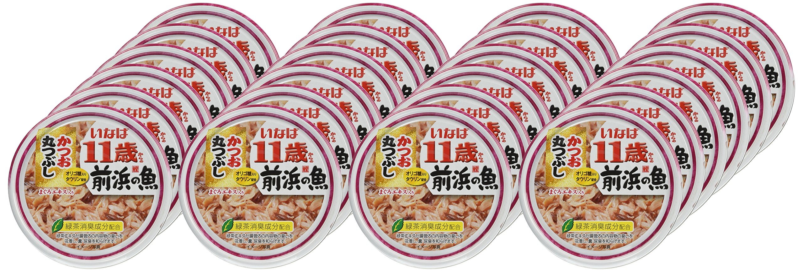 いなば 前浜の魚 かつお丸つぶし 3種類 115g×96缶