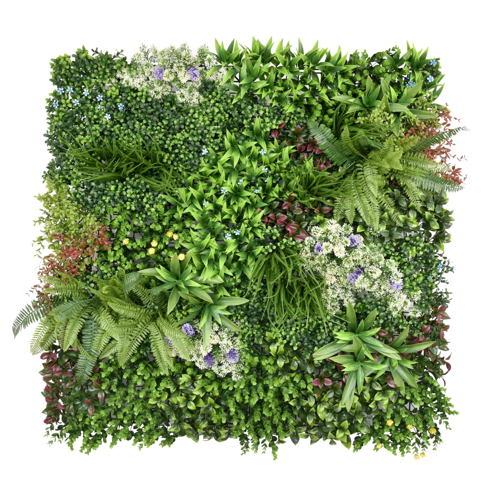 Ark Mat Artificial Plant Flower Living Wall Panels Realistic Indoor/Outdoor Garden 100cm x 100cm Home, Office, Cafe, Shop, Salon, Wedding (Country Garden) โ image 1