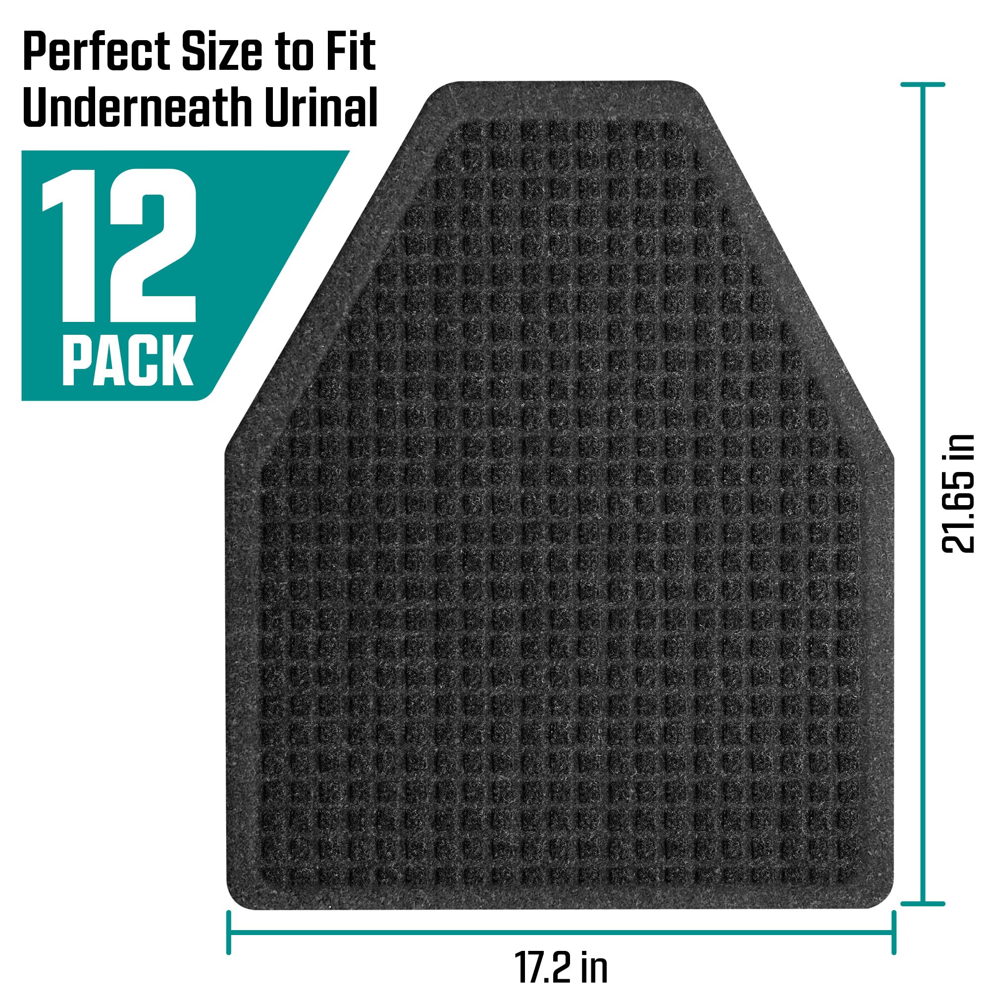 LVAP Tapetes para orinal (paquete de 10) – Alfombrilla para orinal para hombre, antideslizante, desodorización, absorción de agua, para baños y baños de hombres, antisalpicaduras