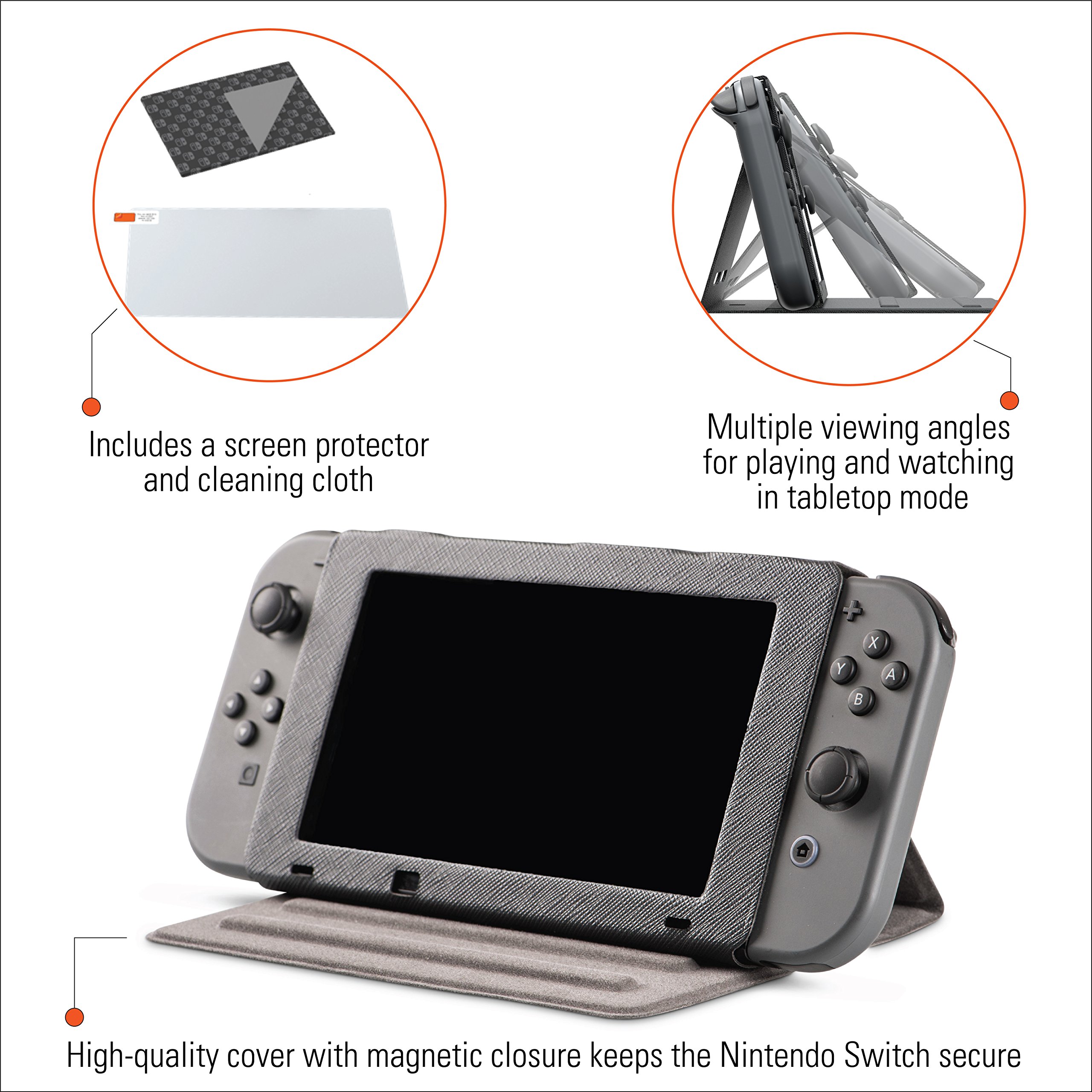PowerA Coque de Hybrid Rigide + Film de Protection d'écran pour Nintendo Switch