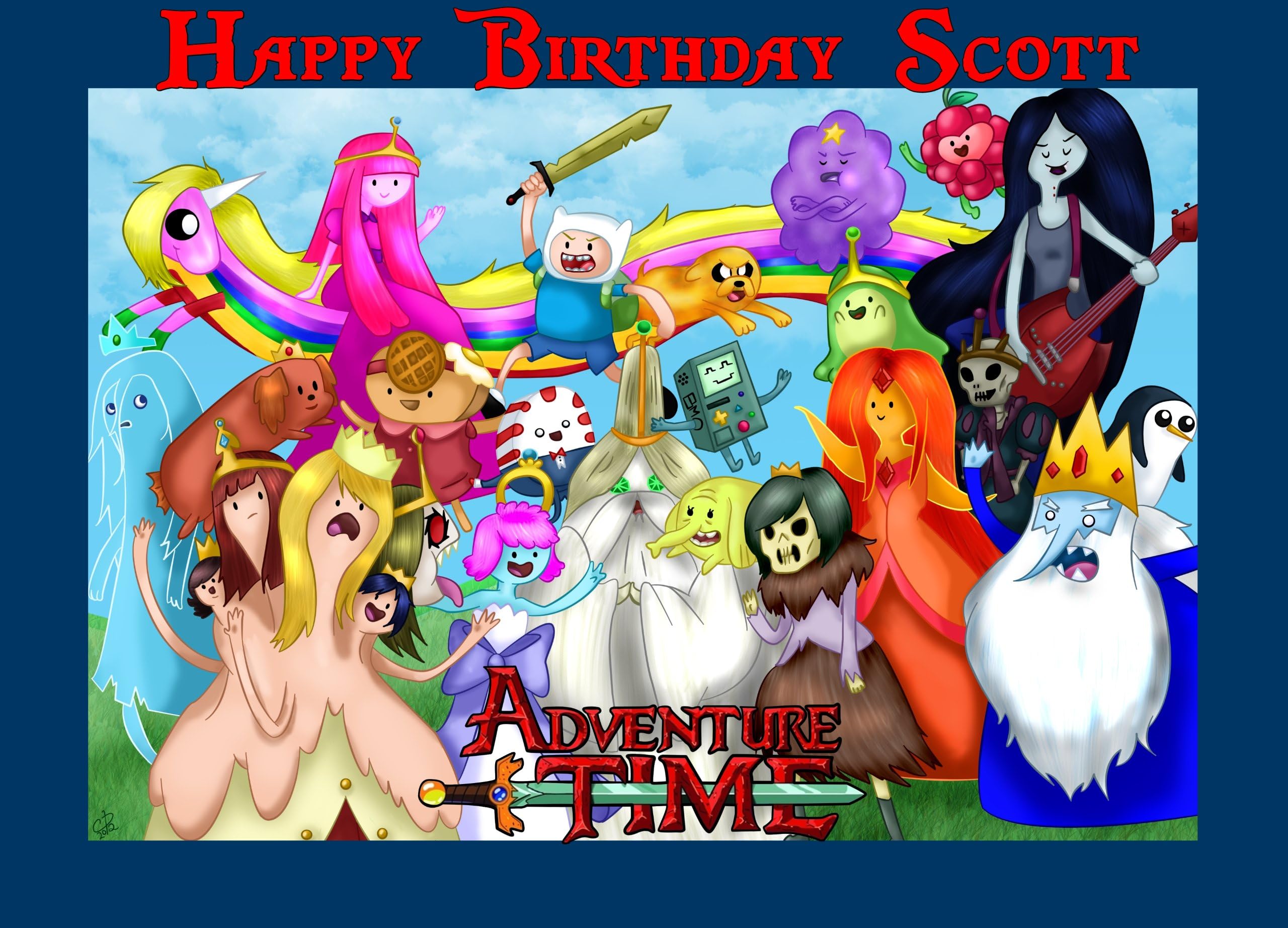 Adventure Time Edible Image Frosting Sheet/cake Topper