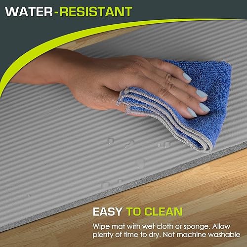 Miniatura 5 de ProsourceFit Rodillera y codera de yoga extragruesa de 15 mm (5/8”) se adapta a tapetes estándar para articulaciones libres de dolor en yoga,