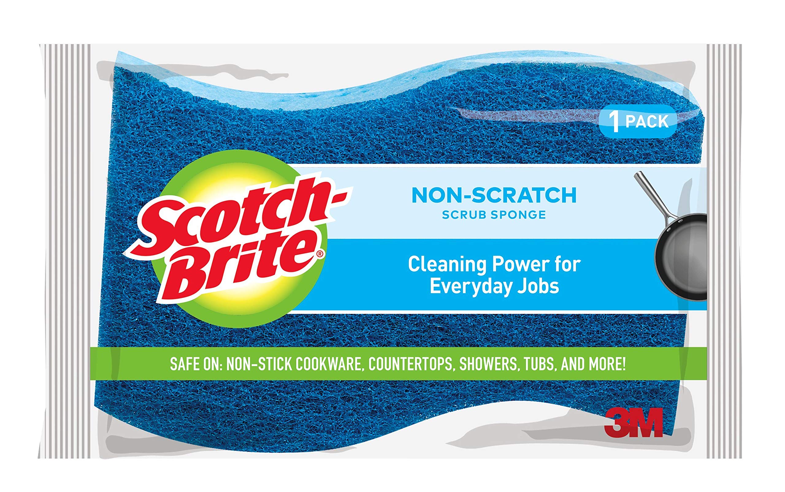 3M Scotch-Brite Non-Scratch Scrub Sponge, 12 Scrub Sponges